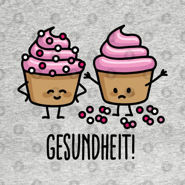 Gesundheit! Bless you sneezing cupcakes sprinkles by LaundryFactory